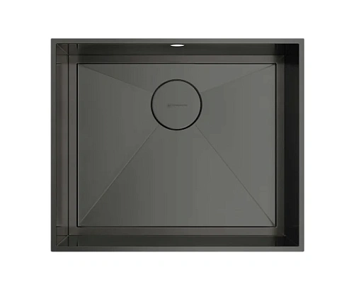 Мойка для кухни Omoikiri Kasen 53-INT-GM 53 см вороненая сталь - фото 3