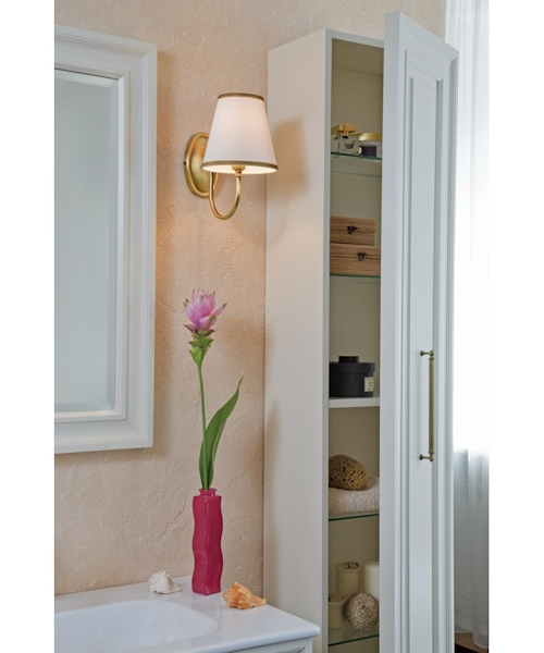 Пенал для ванной, цвет слоновая кость матовый, фурнитура бронза, La Beaute Cornelia CCO.REV.AVO.BR (детальная фотография) index_1