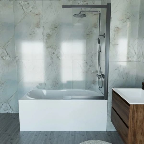 Ванна акриловая Vincea VBT-2A150-LG, 150 x 75 см, с ножками, белая (детальная фотография), прямоугольные