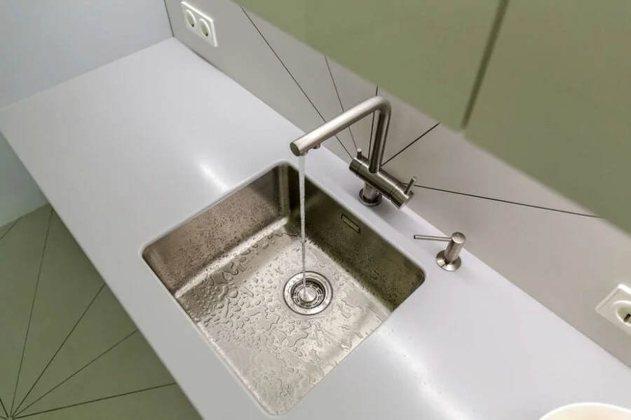 Мойка для кухни Omoikiri Tadzava 44-U/I Quadro IN 44 см нержавеющая сталь 4993509 (детальная фотография), из нержавеющей стали, стальные, металлические