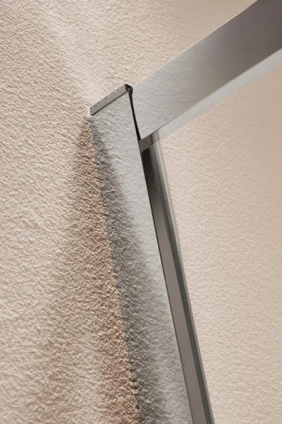 Душевой уголок Cezares Eco 80x80 см стекло рифленое ECO-O-R-2-80-P-Cr (детальная фотография), хром