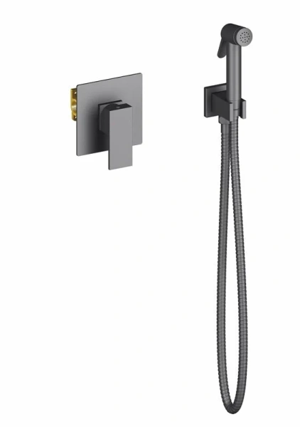 Гигиенический душ со смесителем Timo Selene черный 2089/03SM (детальная фотография)