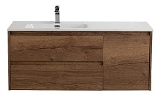 Тумба под раковину подвесная BelBagno Kraft 120 см левосторонняя Rovere Tabacco