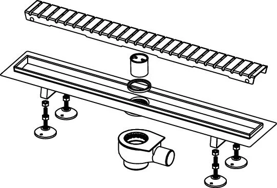 Душевой лоток Tece TECElinus 64 см с решеткой straight  15100079 (детальная фотография), стандартные