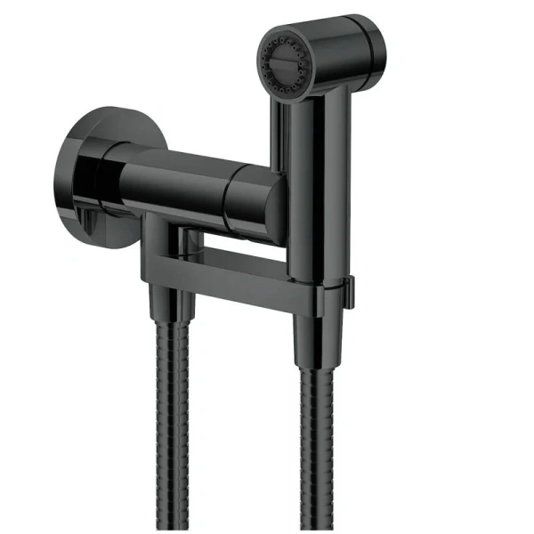 Гигиенический душ со смесителем Nobili черный глянцевый AV00600FLP (детальная фотография)