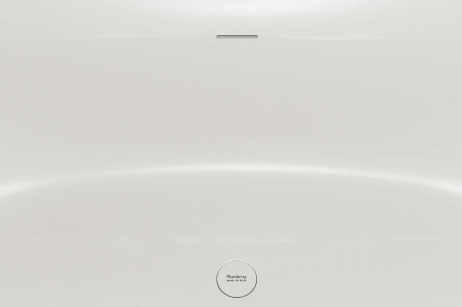 Ванна из искусственного камня Plumberia Selection Veloma, 170 х 75 см, белый матовый, VELOMA 170BO (детальная фотография), отдельностоящие