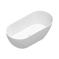 Ванна Radostone Roberta, 165 х 80 см, искусственный камень, белый матовый, VRBA10000165