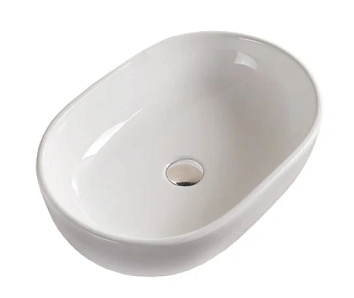 Раковина Timo Kulo 60 см белая, накладная - фото 1