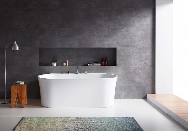 Ванна акриловая BelBagno 170х80 см пристенная белая BB409-1700-800 (детальная фотография), акриловые