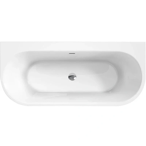 Ванна акриловая BelBagno 170x75 см пристенная BB711-1700-750 (детальная фотография), овальные