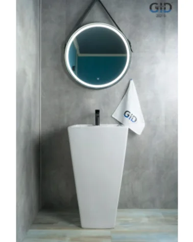 Раковина напольная GID Autonomo Nb145 47 см белая 81103 (детальная фотография), современные, hi-tech