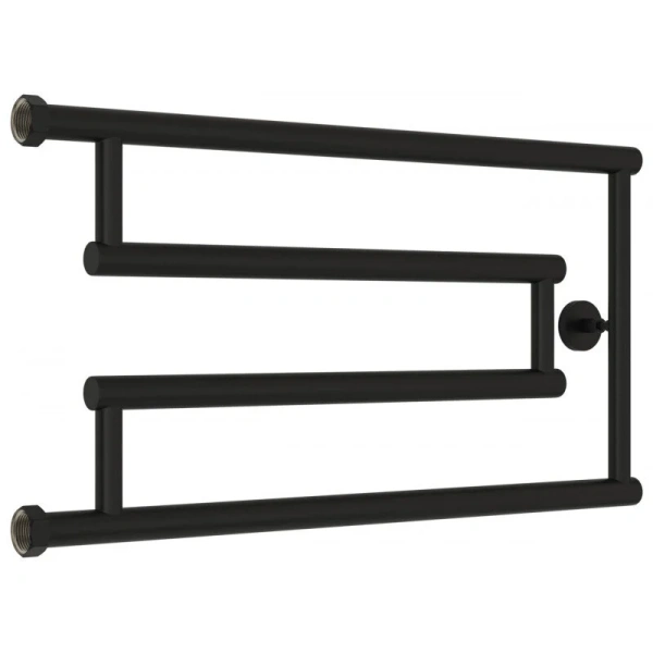 Полотенцесушитель водяной Сунержа High-Tech+ 65х32 см черный матовый 31-4051-3265 (детальная фотография)