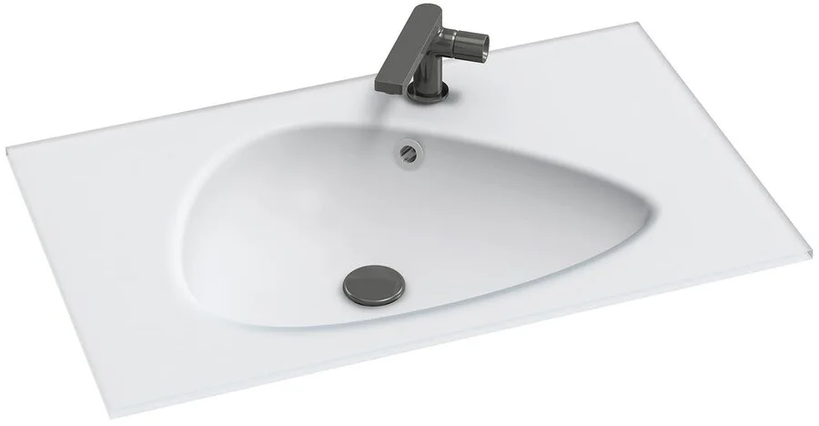 Раковина Jacob Delafon Nouvelle Vague 80 см матовая белая EB3020-DE1 (детальная фотография)