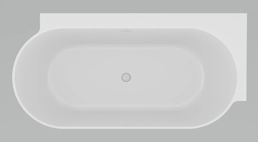 Ванна акриловая Ravak Freedom Corner II TEC L/P CC91600000/CC81600000, 175 x 86 см, розовая, слив-перелив белый, левая/правая (детальная фотография), акриловые