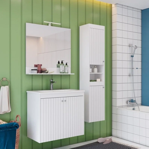 Зеркало с подсветкой Lemark Romance LM07R60Z 60 см с полкой (детальная фотография), 60 см