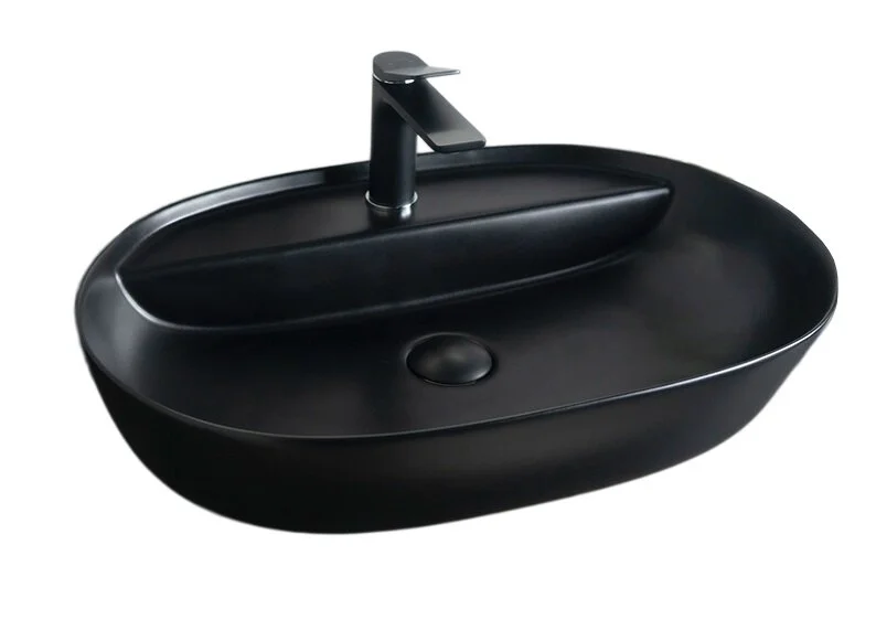 Раковина GID Lago Bm1346 61 см черная 53345 (детальная фотография)