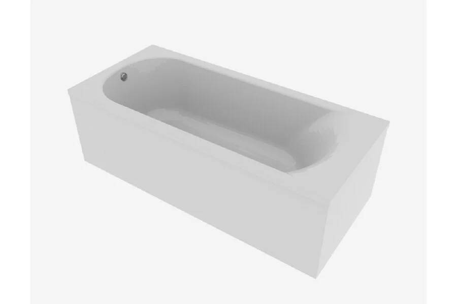 Ванна акриловая Relisan Eco Plus Селена, 150 х 70 см, белая, Гл000025996 (детальная фотография), современныe, hi-tech