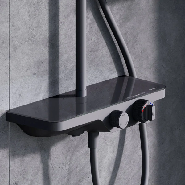 Душевая стойка Damixa Apollo черная 947760300 (детальная фотография), черные