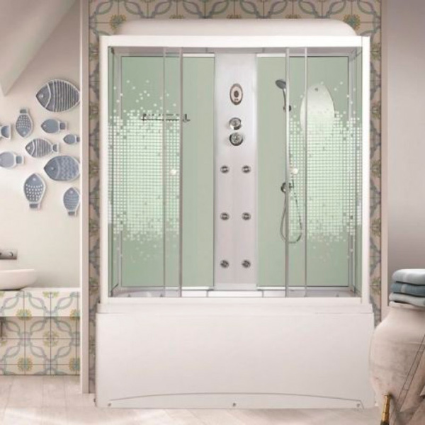 Душевой бокс Niagara NG-3150-01 150x70 см стекло мозаика 31500154 (детальная фотография)