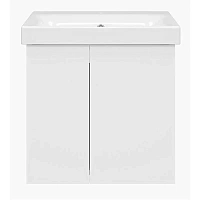 Тумба под раковину подвесная Misty Лира 50 см белая