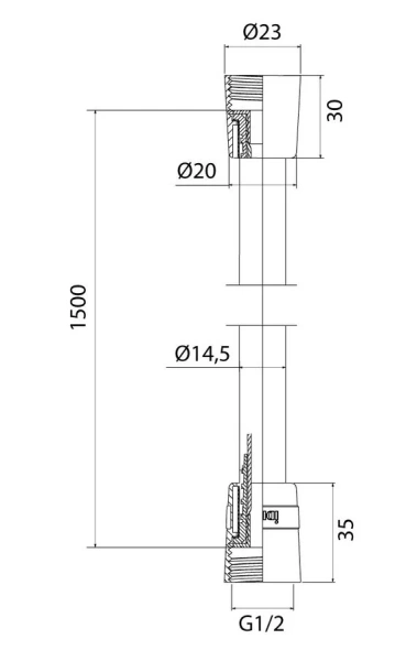Душевой гарнитур IDDIS Optima Home графит матовый OPH3F20i16 (детальная фотография), нет в наличии index_1