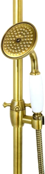 Лейка для душа Migliore Ricambi бронза ручка белая 32168 (детальная фотография), бронзовые