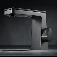 Смеситель для раковины Black&White Universe темно-серый матовый