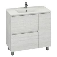 Тумба с раковиной напольная Comforty Верона 90 см дуб белый