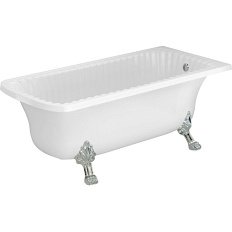 Ванна из искусственного камня Migliore Olivia Angolare 174х80 см фурнитура хром