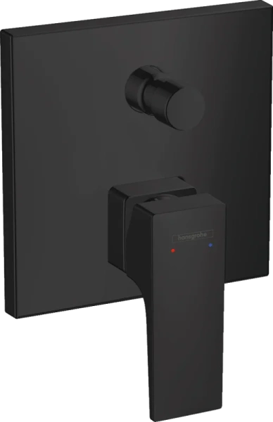 Смеситель для душа Hansgrohe Metropol внешняя часть, матовый черный 32545670 (детальная фотография)