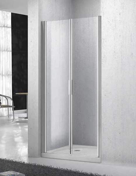 Душевая дверь в нишу Belbagno Sela 105 см стекло прозрачное SELA-B-2-105-C-Cr (детальная фотография)