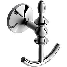 Крючок двойной для ванной, хром, Art&Max Bohemia