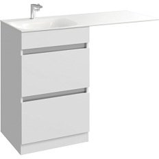 Тумба под раковину напольная Aqwella Forma 115 см белая