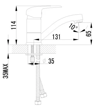 Смеситель для раковины Lemark Pramen LM3307C (детальная фотография), для раковины