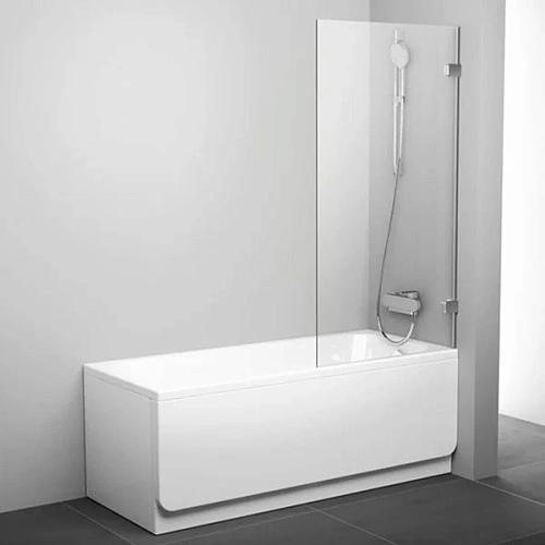 Шторка для ванной Ravak Brilliant BVS1 80x150 см профиль хром - фото 1