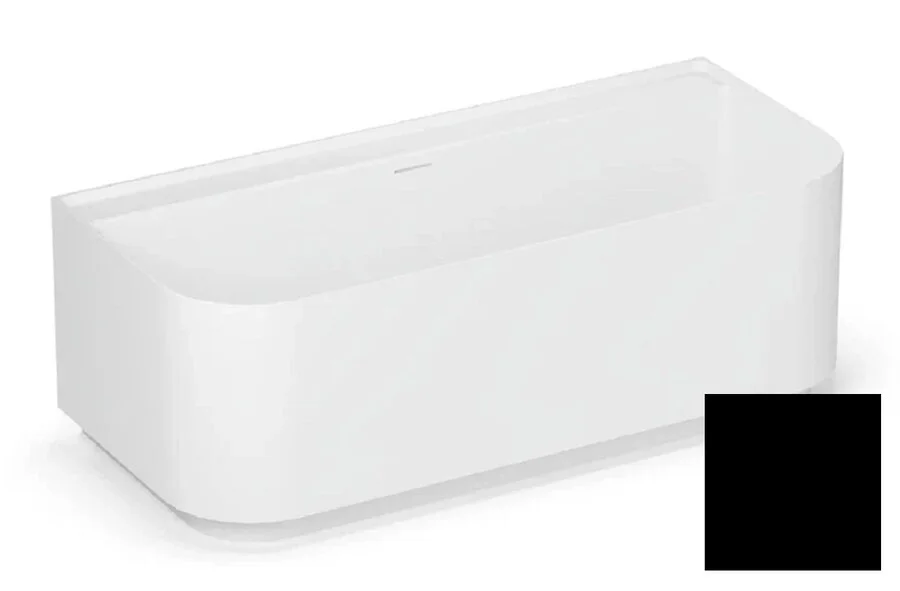 Ванна из искусственного камня Belux Атланта ВА-1700, 4810924288912, 170 x 75 см, с подставкой, черный (детальная фотография)