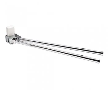 Полотенцедержатель WasserKRAFT Leine хром/белый K-5031W (детальная фотография)