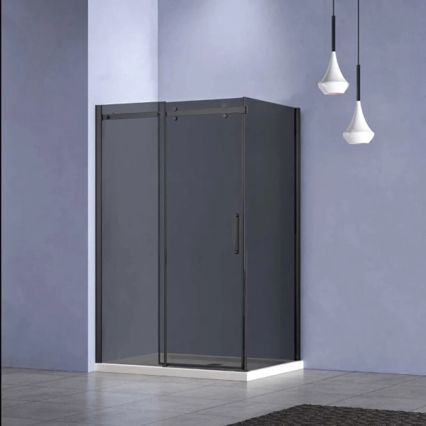 Душевой уголок Vincea Como-N 120х90 см профиль черный стекло тонированное VSR-4CN9012CGB (детальная фотография)