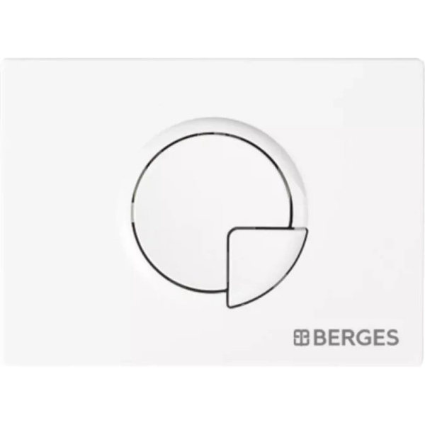 Клавиша смыва BERGES Novum R4 белая Soft Touch 040024 (детальная фотография)