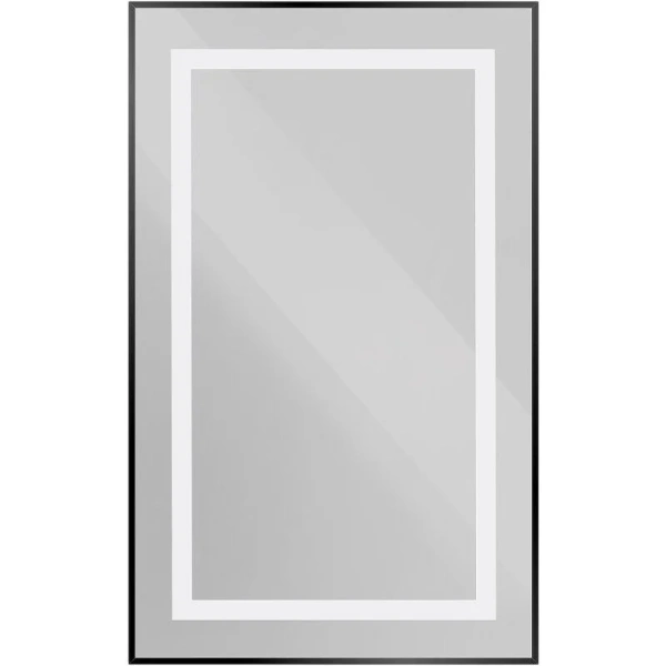 Зеркало с подсветкой BelBagno Kraft 50 см черное SPC-KRAFT-500-800-SENS-NERO (детальная фотография)