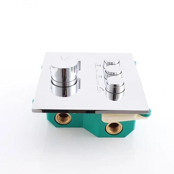 Смеситель для душа Vincea VSCV-431 трехфункциональный (детальная фотография), хром, черные, другие