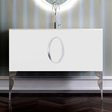 Тумба без раковины с 2 ножками, белая 100 см. La Beaute KANTAL