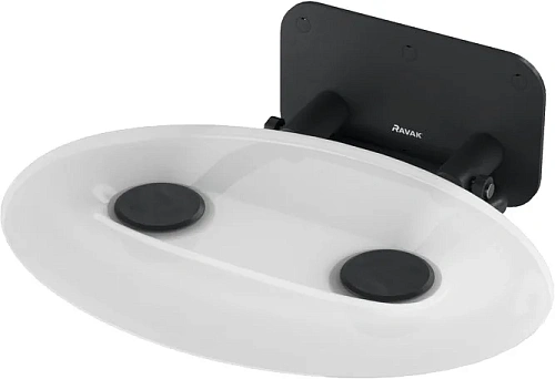 Сиденье для душа Ravak OVO прозрачное/черное - фото 2