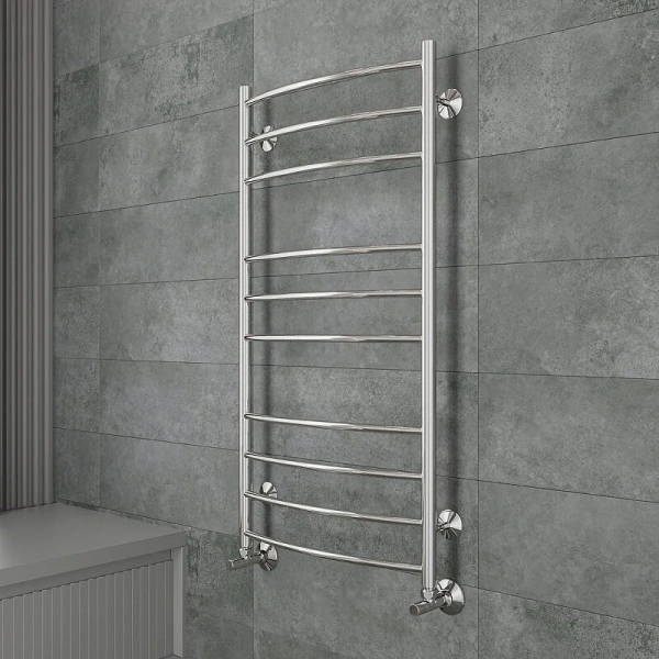 Полотенцесушитель водяной Terminus Классик П10 50х100 см лесенка 4670078544049 (детальная фотография), хром