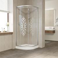 Душевой уголок профиль матовый хром стекло Felicita2 Vegas-glass