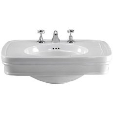 Раковина 70х56см, смеситель на 3 отверстия, Devon&Devon Rose