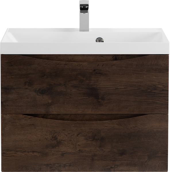 Тумба под раковину подвесная BelBagno Marino 60 см rovere moro MARINO-600-2C-SO-RW-P (детальная фотография), современная, hi-tech