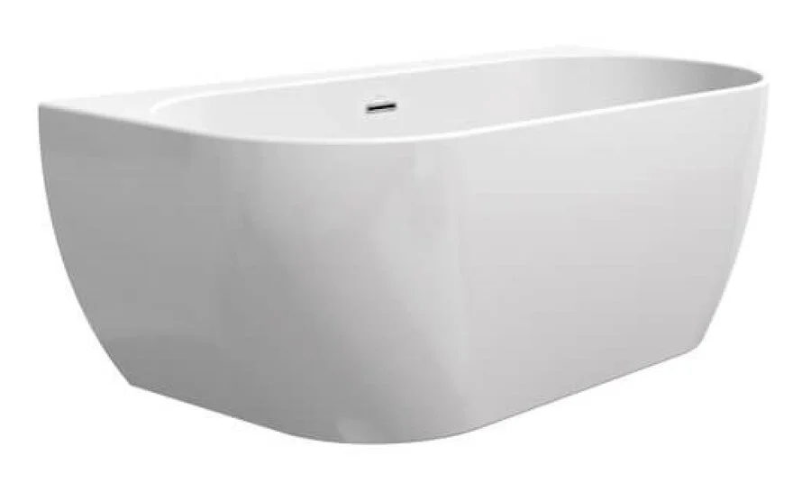 Ванна акриловая Ravak Freedom W XC00100045, 169 x 80 см, белая, слив-перелив белый (детальная фотография), современныe, hi-tech