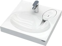 Раковина над стиральной машиной Paulmark Mond 60 см из литьевого мрамора