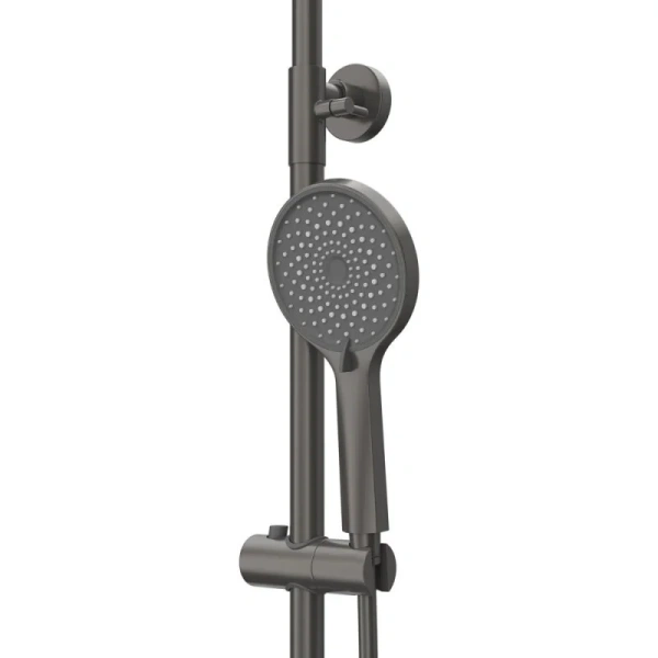 Душевая стойка Cezares Relax оружейная сталь RELAX-CD-GM (детальная фотография), рычажные